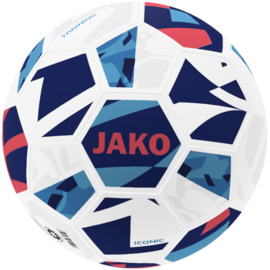 JAKO Trainingsbal Iconic wit/navy/koraal (2372/657) (NIEUW)