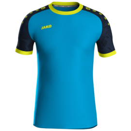 JAKO Shirt Iconic KM JAKO-blauw/marine/fluogeel (4224/444)