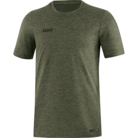 JAKO T-shirt Premium Basics kaki gemeleerd 6129/28
