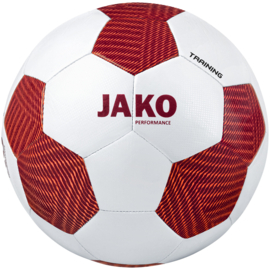 Jako Trainingsbal striker 2.0  kleur  wit/ wijnrood  (2353/702)