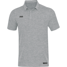 JAKO Polo Premium Basics grijs gemeleerd (6329/40)