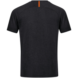 JAKO T-shirt Challenge noir mélange/orange fluo (6121/506)