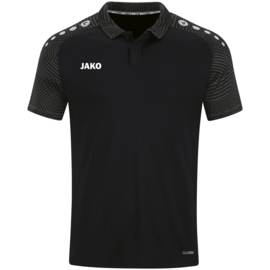 JAKO Polo Performance zwart/antra light (6322/804) logo voor en achteraan