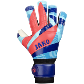 JAKO Keeperhandschoen River Basic RC Protection navy/hemelsblauw/koraal (2585/933) (NIEUW)