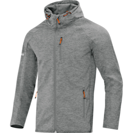 JAKO Veste softshell light gris mélange 7605/40