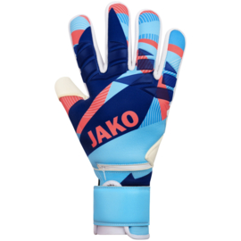 JAKO Keeperhandschoen River WRC Protection hemelsblauw/koraal/navy (2581/436) (NIEUW)
