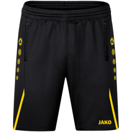 JAKO Traingsshort Challenge zwart/citroen (8521/803)