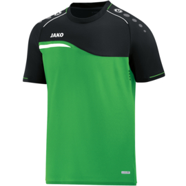 JAKO T-shirt Competition 2.0 zachtgroen/zwart (6118/22) - RONDE PRIJS