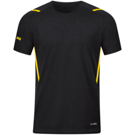JAKO T-shirt Challenge noir mélange/citron (6121/505)