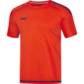JAKO Shirt Striker 2.0 KM flame/navy (4219/18) - RONDE PRIJS