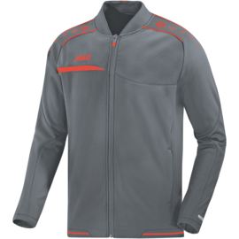 JAKO Clubjas Prestige steengrijs/flame (6858/40) - RONDE PRIJS
