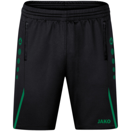 JAKO Short d'entraînement Challenge noir/vert sport (8521/813)