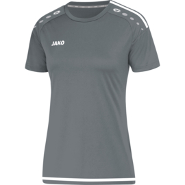 JAKO T-shirt Striker 2.0 KM dames (steengrijs/wit) (SALE)