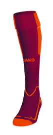 JAKO Kousen Lazio wijnrood/fluo oranje (3866/13)