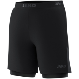 JAKO 2-in-1 short Power zwart (6276/800)