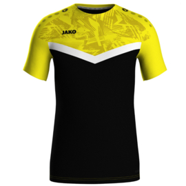 JAKO T-shirt Iconic zwart/zachtgeel (6124/808)