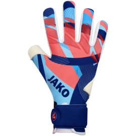 JAKO Keeperhandschoen River GIGA NC navy/hemelsblauw/koraal (2582/933) (NIEUW)