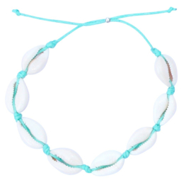Sea shell turquoise anklet