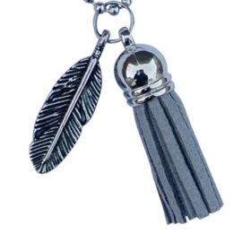 Grey tassel