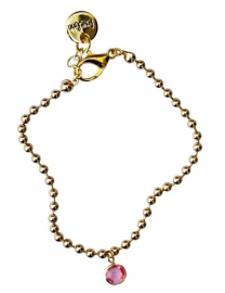 Ballchain gold pink