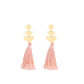 Tassels gold - pink