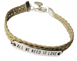All we need is love silver