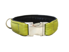 Halsband Leer Appel - Zwart  Halsomvang 39 cm