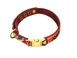 Halsband Gobelin - Leer Outback  Verstelbaar