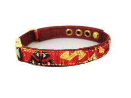 Halsband Gobelin - Leer Outback  Verstelbaar