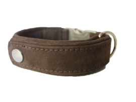 Halsband Leer  Bruin Buffelleer Verstelbaar