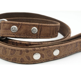 Riem Leer Kroko-look 100 - 120 cm