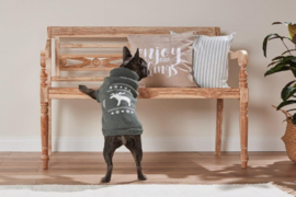 Coltrui met Elandmotief grijs-wit Mops & Co