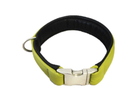 Halsband Leer Appel - Zwart  Halsomvang 39 cm