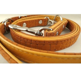 Riem Leer Vlecht-look 200 cm
