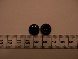 Knoop zwart, 12mm