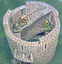 TAB132 - Fieldstone Large Circular Tower