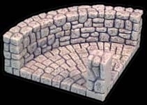 TAB087 - Fieldstone Round Corner Section