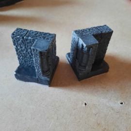 TAB600 - 1x1 HeroQuest Door Entry Walls x2