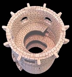 TAB189 - Fieldstone Conical Large Circular Tower