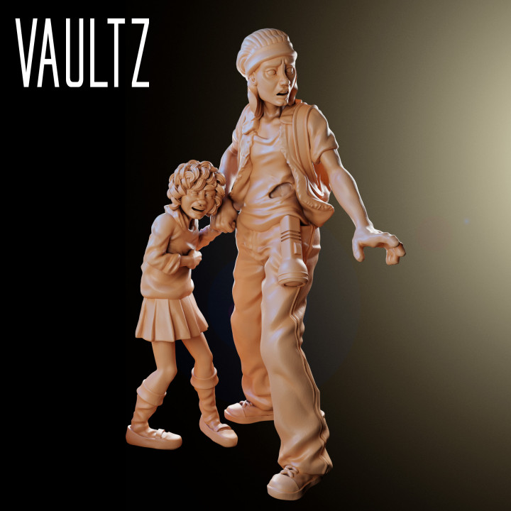 VM-063 - Survivors Scared Woman and Child