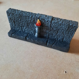 TAB605 - 1x3 HeroQuest Wall with Torches