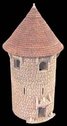 TAB189 - Fieldstone Conical Large Circular Tower