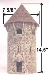 TAB189 - Fieldstone Conical Large Circular Tower