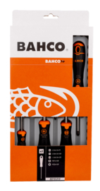 Bahco  BahcoFit schroevendraaierset met rubber greep, gleuf-, Pozidriv - 5-delig  B219.015