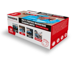 Diggers Microvezeldoeken 30x30 cm 50 stuks  Blauw - DIG900