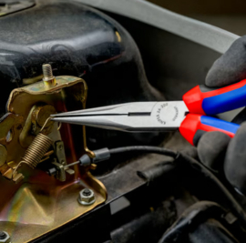 Knipex 26 12 200  Platspitse tang met zijsnijder (telefoontang)