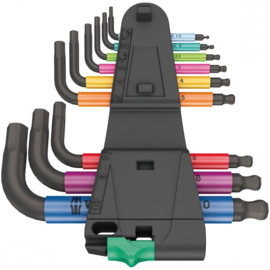 WERA 950/9 HEX-PLUS MULTICOLOUR STIFTSLEUTELSET  05133164001