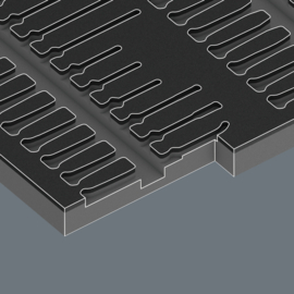 Wera 9815 schuimrubberen inzetstuk voor schroevendraaiers Kraftform Micro Set 1 05137315001