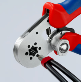 Knipex 97 55 14 Zelfinstellende krimptang voor adereindhulzen