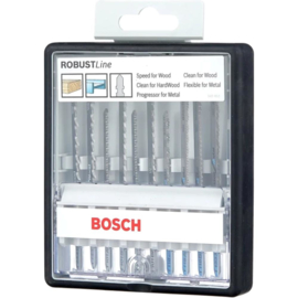 Bosch 2607010542 10 delige Robust Line Decoupeerzaagblad set - Hout / Metaal